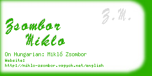 zsombor miklo business card